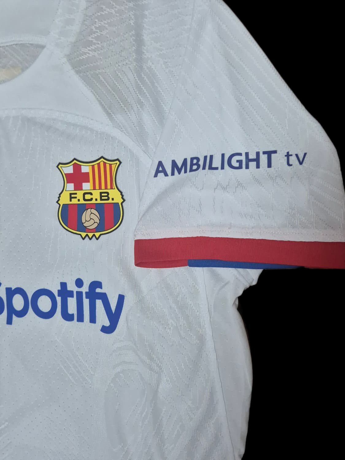 23-24 바르셀로나 어웨이 프랭키 더 용 유니폼 M사이즈 상품이미지6