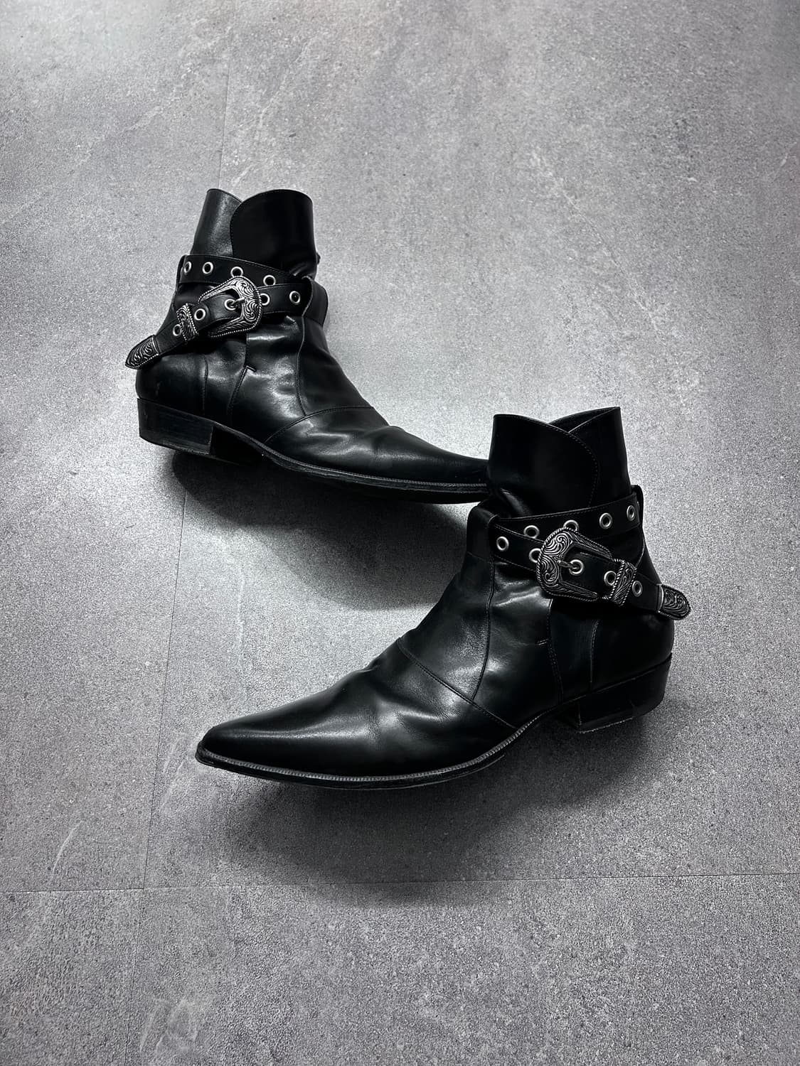 생로랑 14ss 웨스턴 버클 부츠 상품이미지4