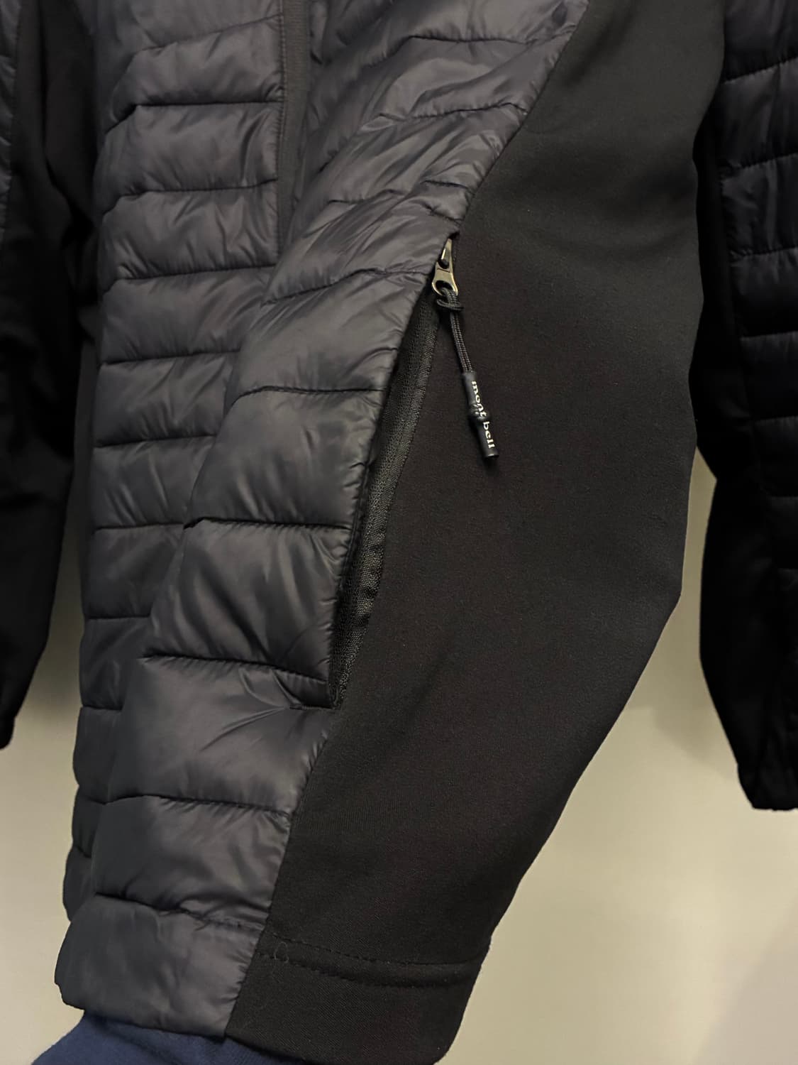 (M~L)mont bell 몽벨 라이트웨이트 경량 패딩 자켓 블랙 상품이미지7