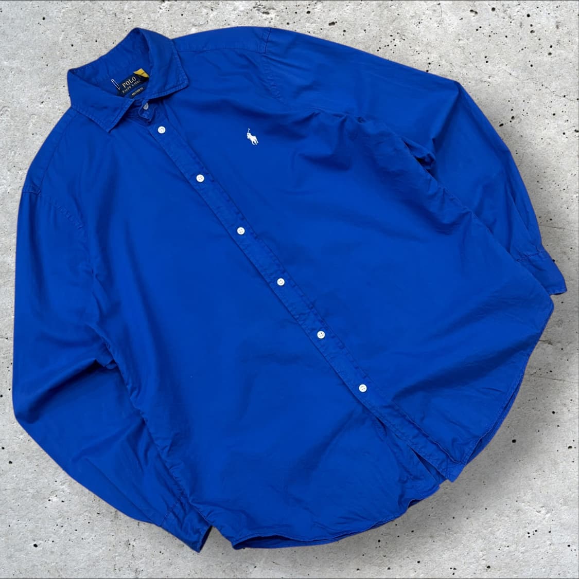 [L] 폴로 랄프로렌 신형 큐알 릴렉스드핏 블루 셔츠 C258 상품이미지1