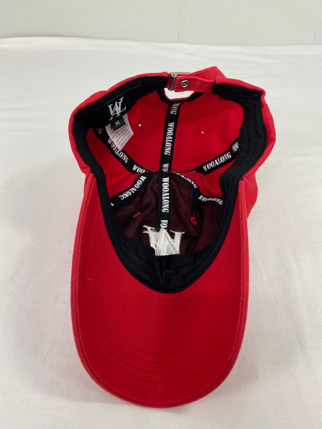 우알롱 레드 볼캡 모자 상품이미지3