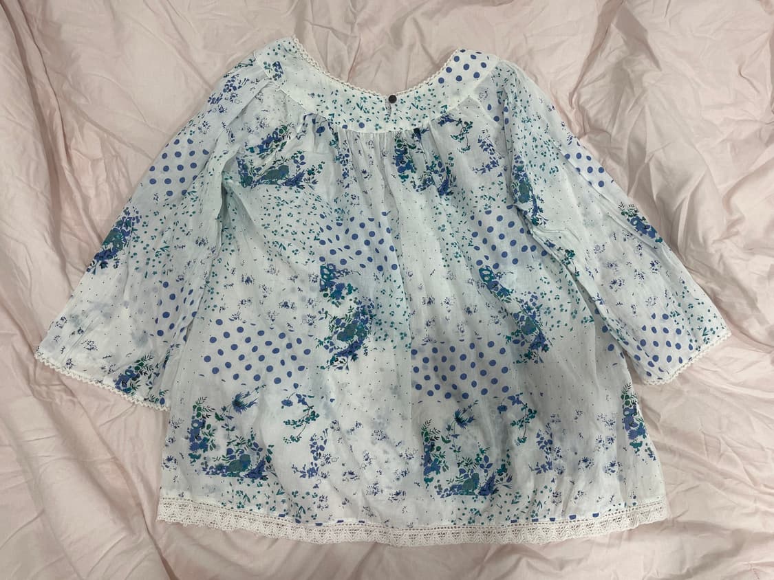 모리걸 하구미 패치 느낌 블라우스 상품이미지2