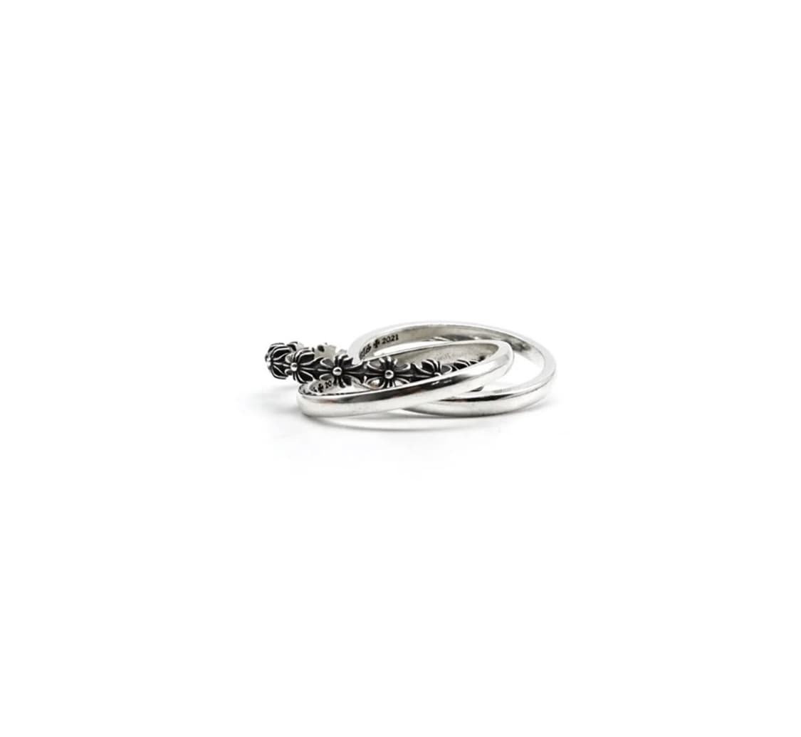 Chrome Hearts Tiny E Plus Triple Ring 상품이미지2