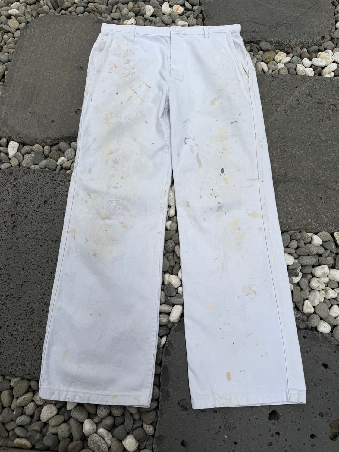 DISTRESSED 70s WHITE FRENCH 70s 프렌치워크팬츠 상품이미지1