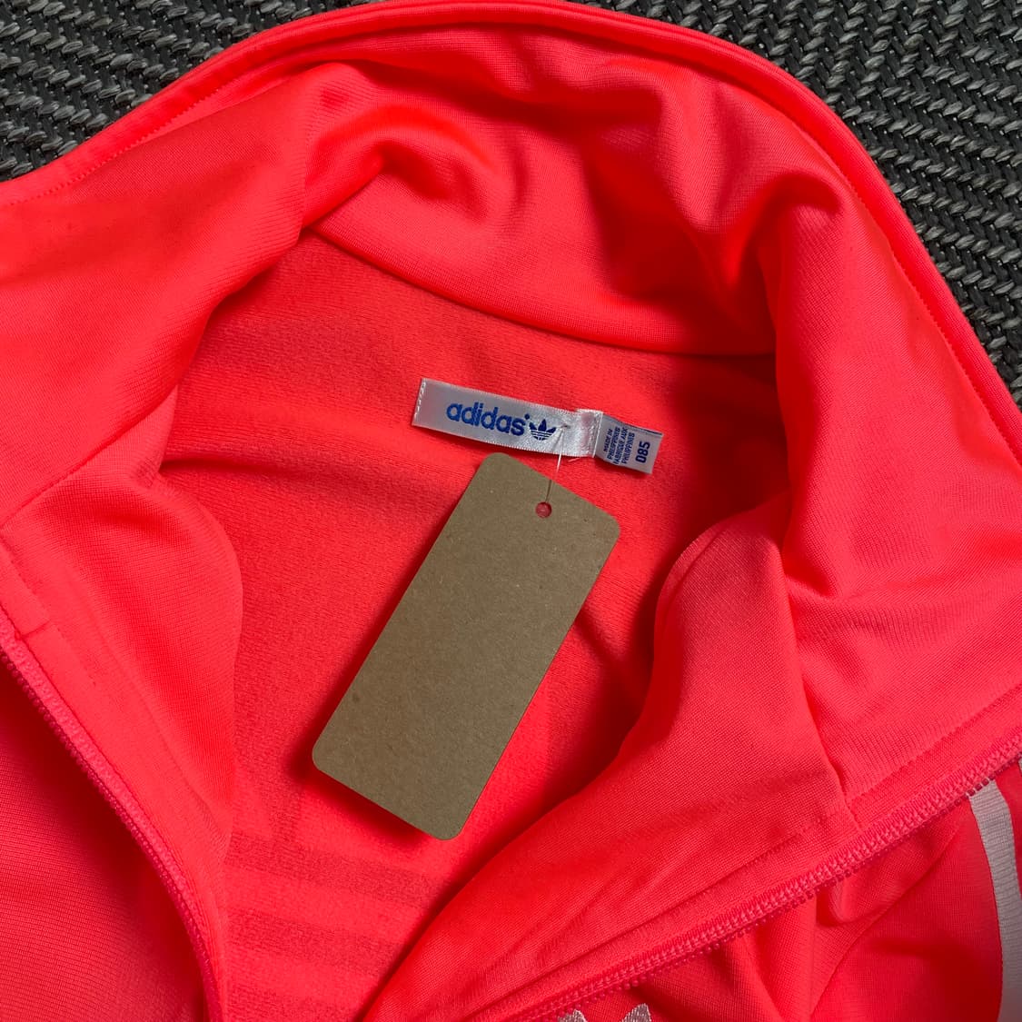 아디다스 우먼스 파이어버드 빅로고 네온 핑크 트랙탑 져지o 4557 상품이미지5