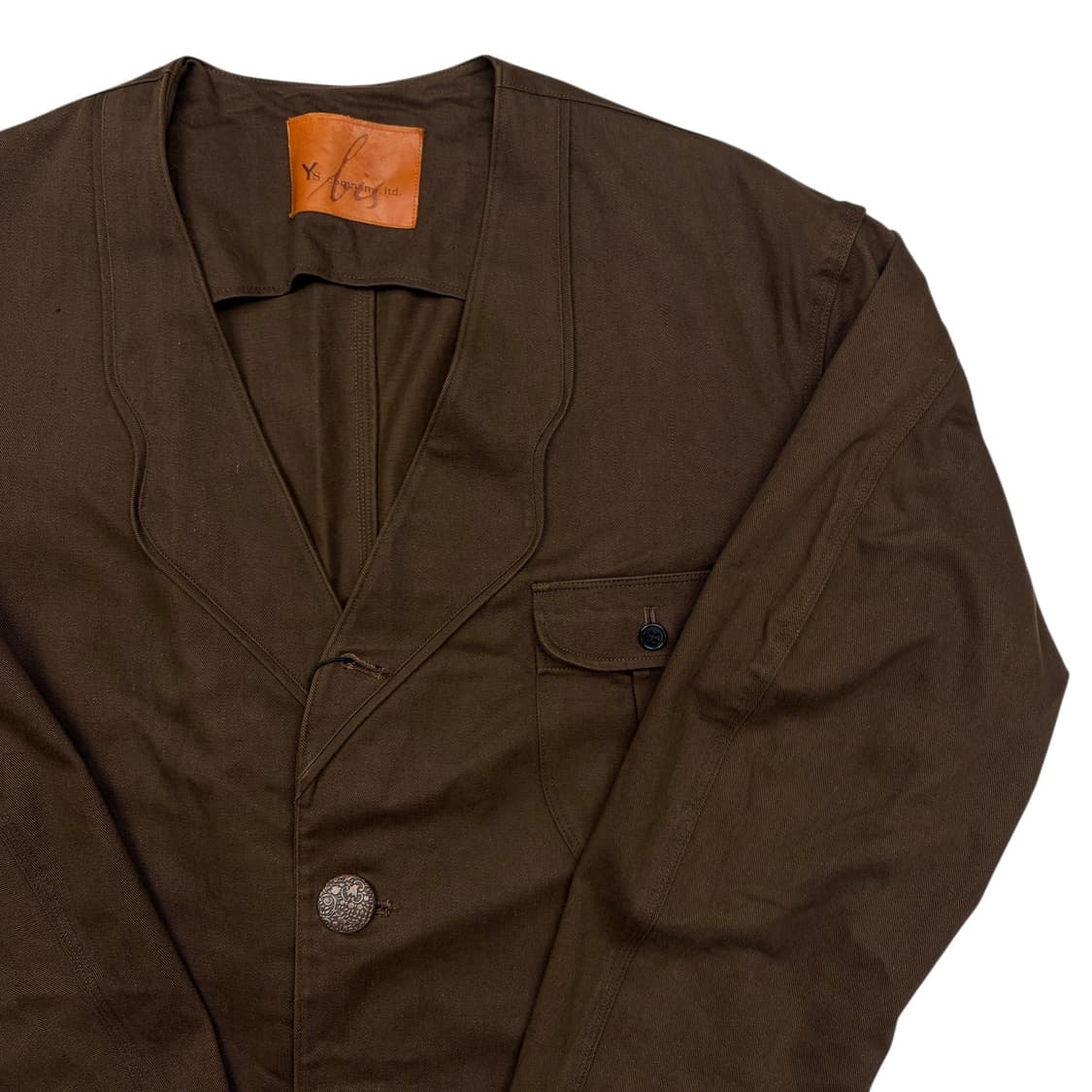 y’s 와이즈 요지 야마모토 브라운 자켓 L 상품이미지2