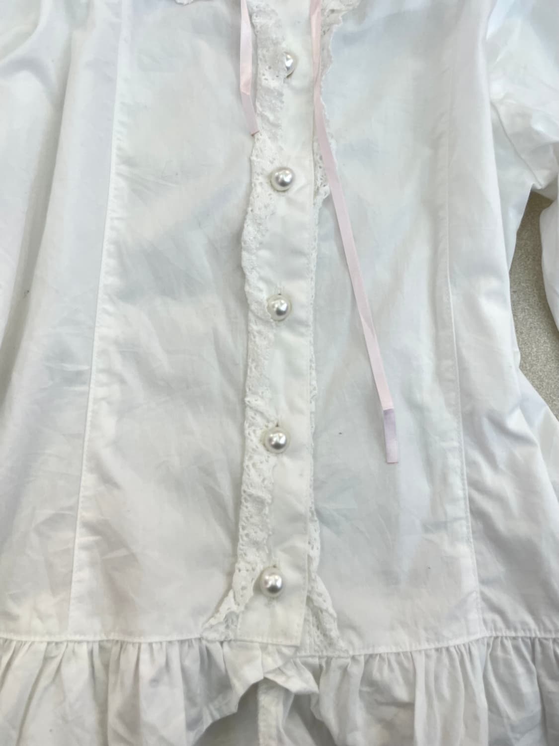 Baby stars 캉캉 리본 블라우스 상품이미지4