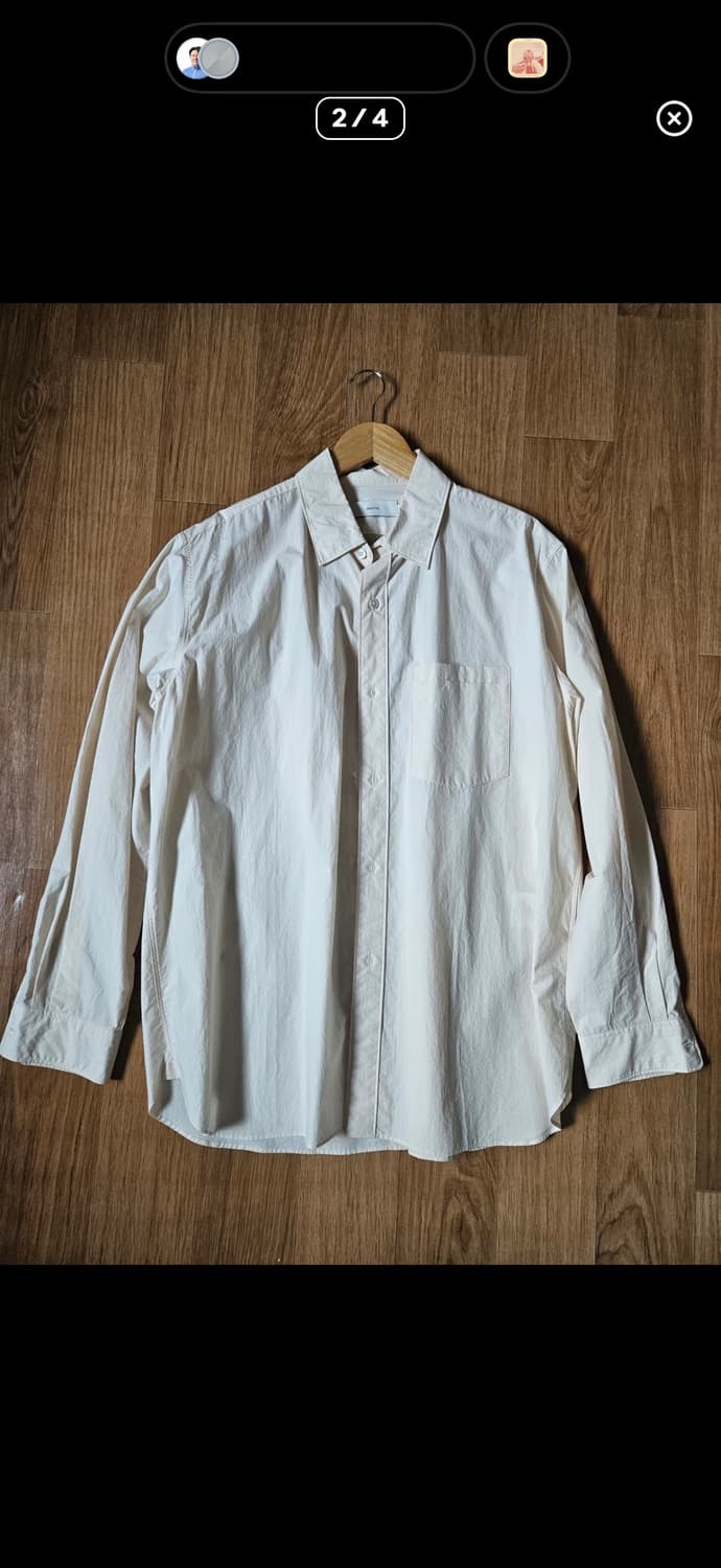 아워셀브스 타입라이터셔츠 아이보리 2사이즈 상품이미지2