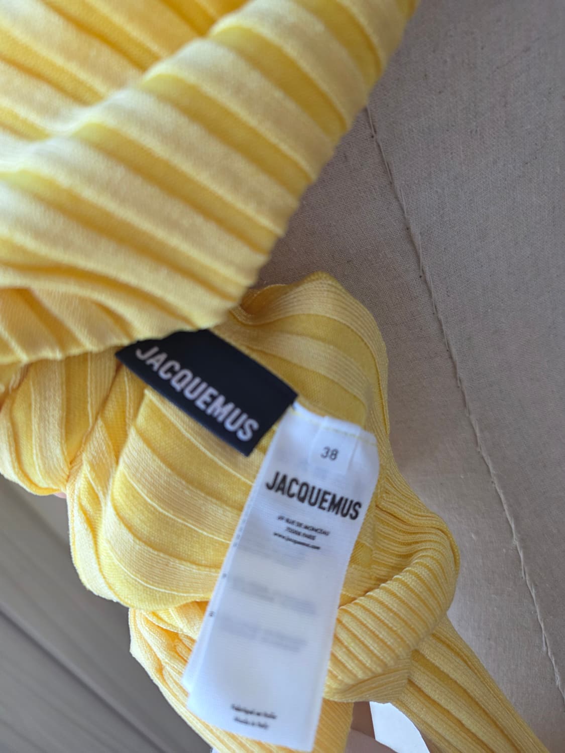 정품 자크뮈스 가디건 옐로우 fr38사이즈 상품이미지8