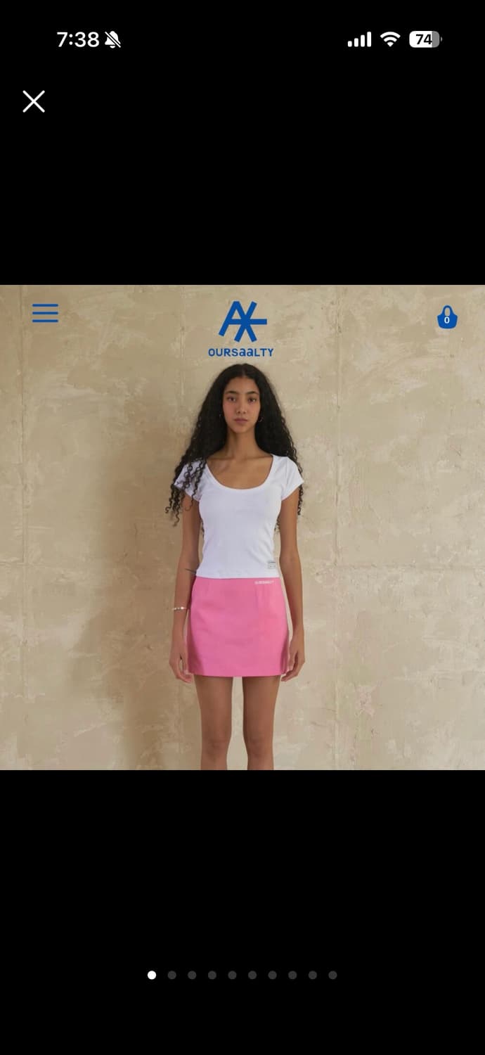 새상품) 아우어솔티 스쿱넥 화이트 상품이미지6