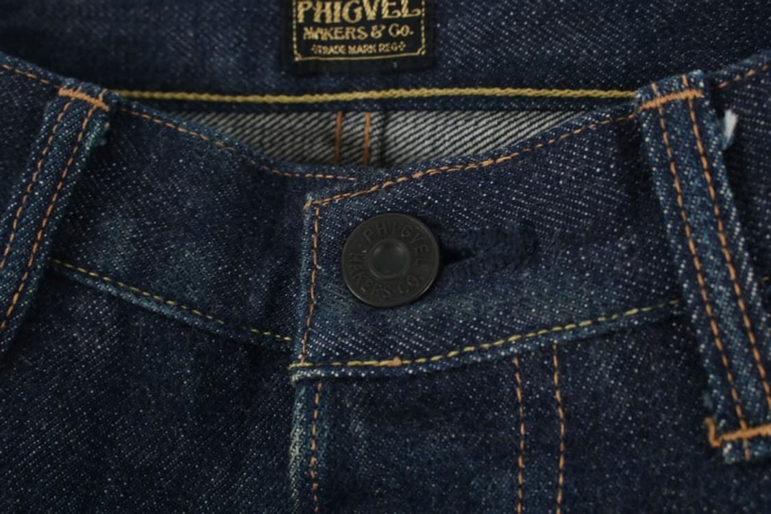 피그벨 (MEN - 30) 코튼 패치 로고 셀비지 데님 팬츠 상품이미지4