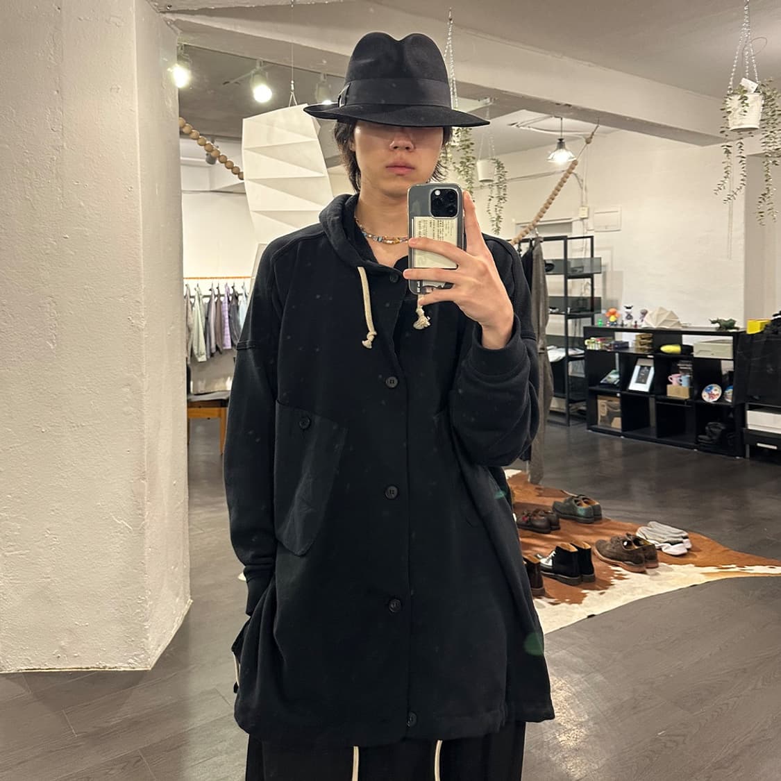 카시라 페도라 햇 블랙 상품이미지3