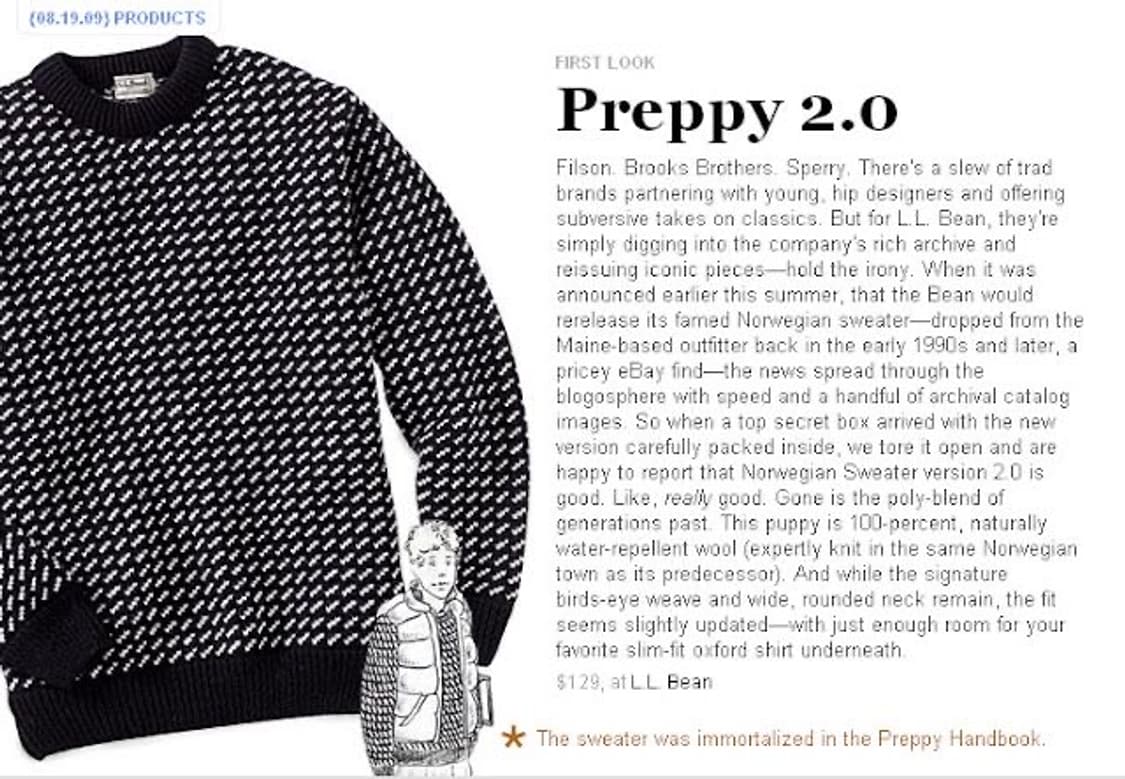 90s L.L.Bean Bird’s Eye Sweater 상품이미지6
