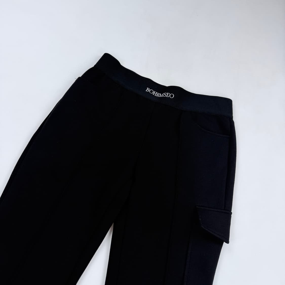 보헤미안서울 자카드 밴딩 부츠컷 팬츠 상품이미지3