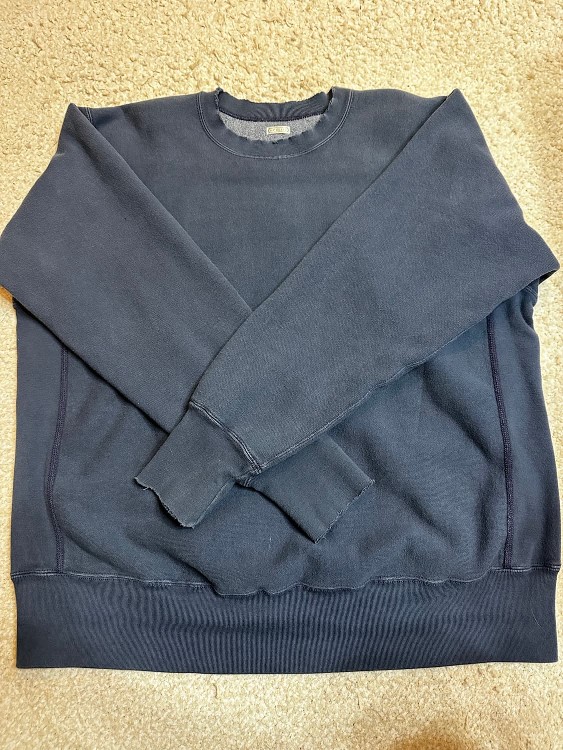 [3] 아프레세 빈티지 스웻 네이비 상품이미지2