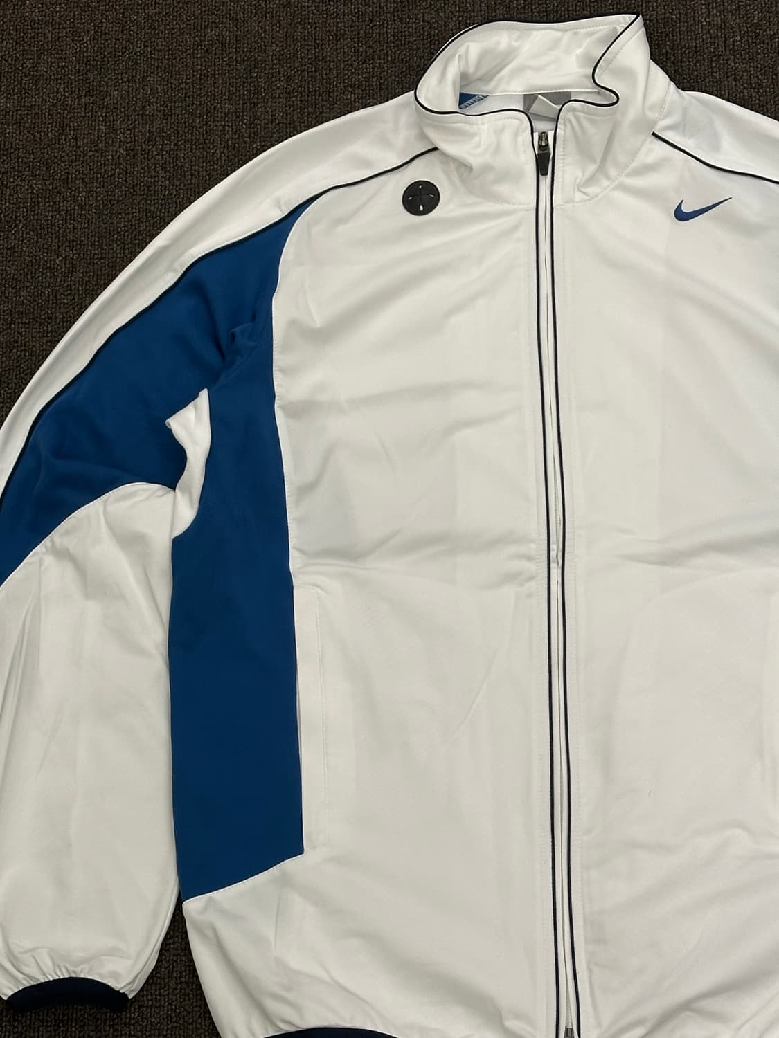 M)Nike 빈티지 화이트 블루 올드스쿨 윈드브레이커 상품이미지3