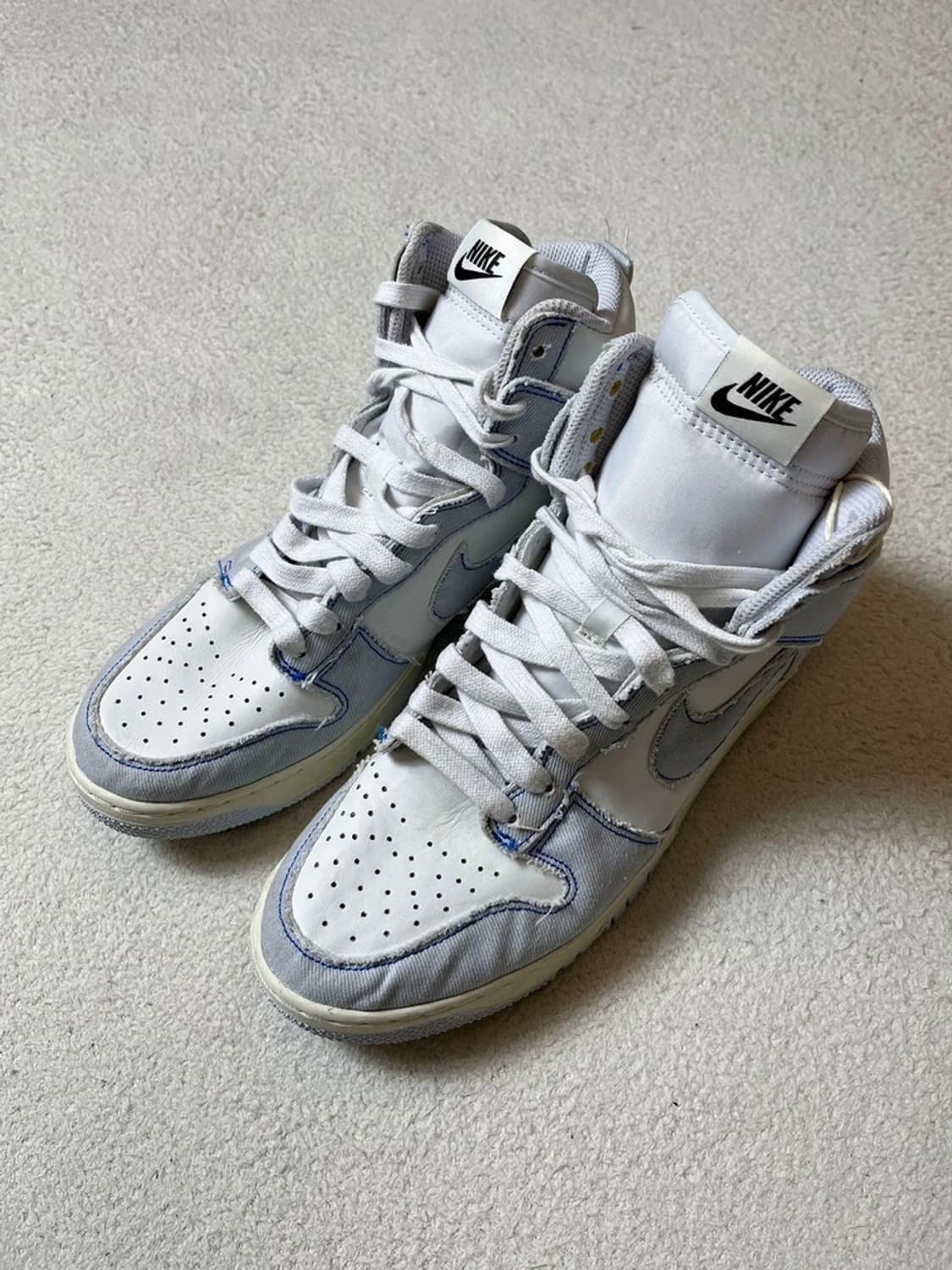 나이키 덩크 하이 1985 블루 데님 스니커즈 A1875 상품이미지2