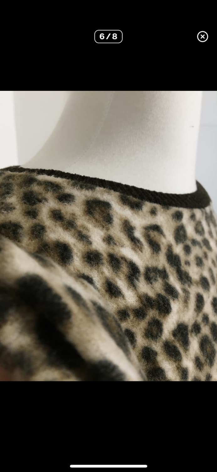 빈티지 레오파드 세미 니트 상품이미지3