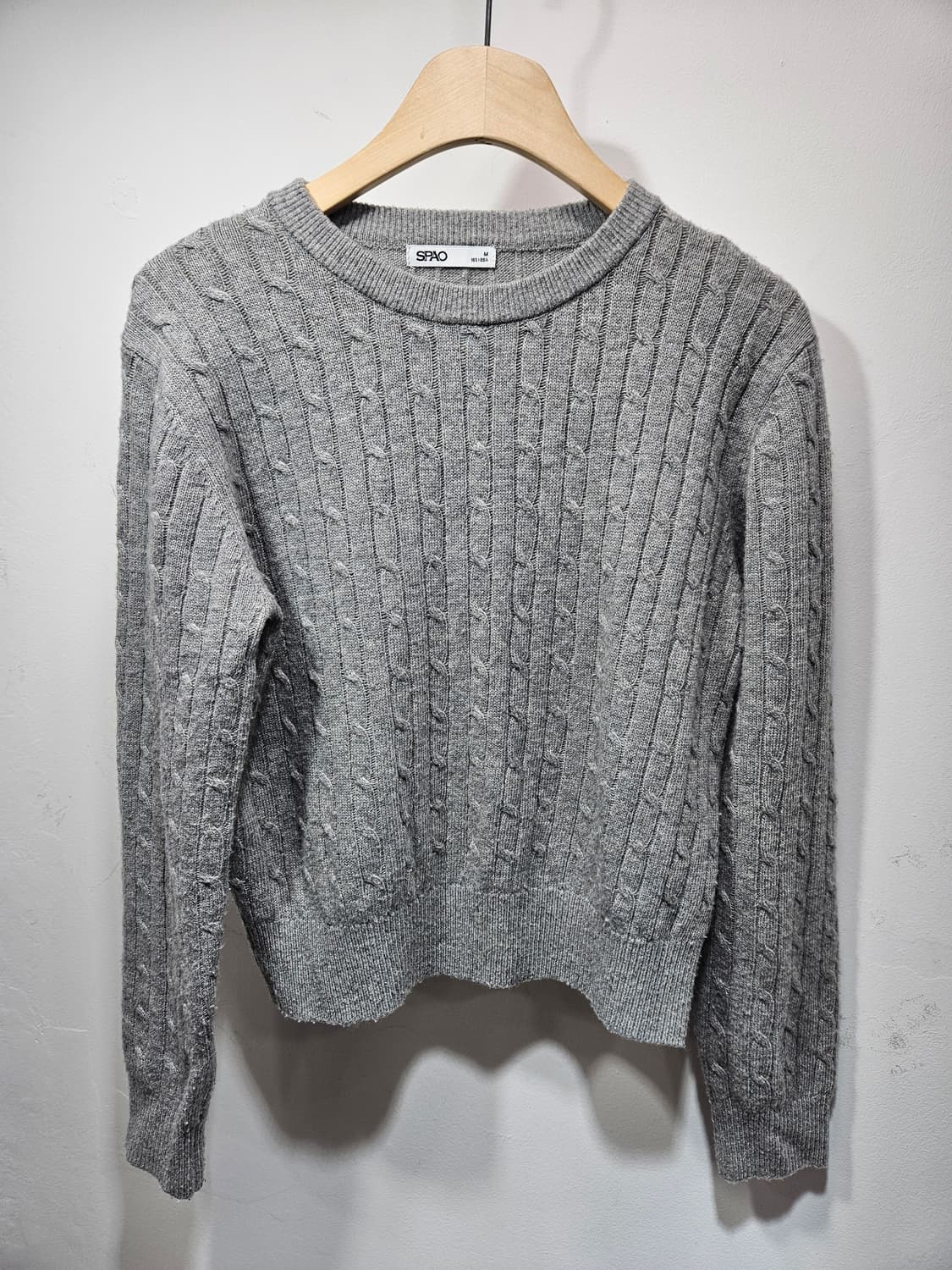 스파오 양모 케이블 니트 상품이미지8