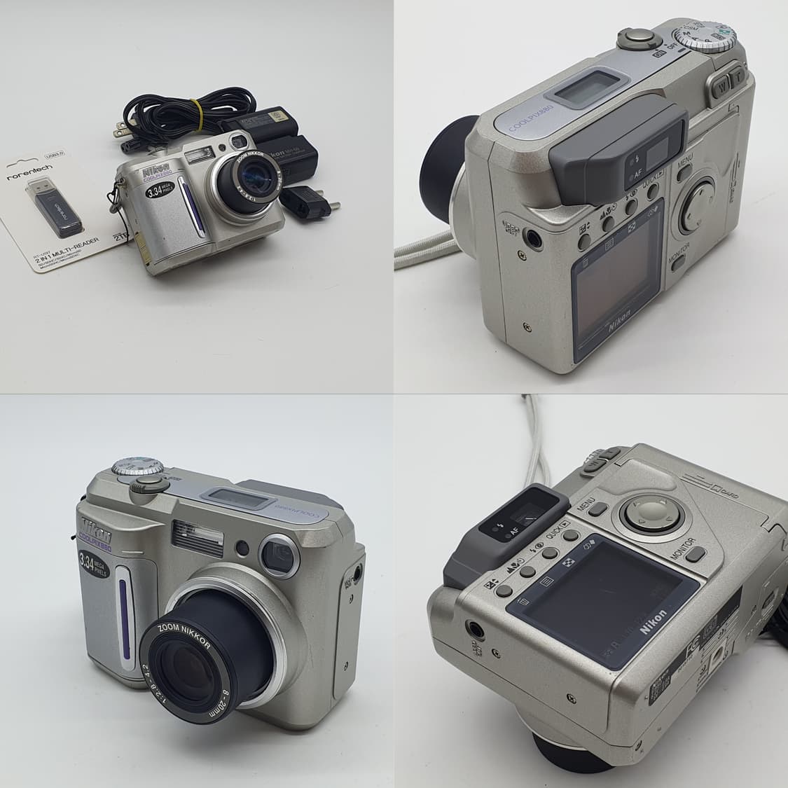 작례⭕️ 니콘 쿨픽스 880 메탈릭 실버 빈티지 🤍 상품이미지2