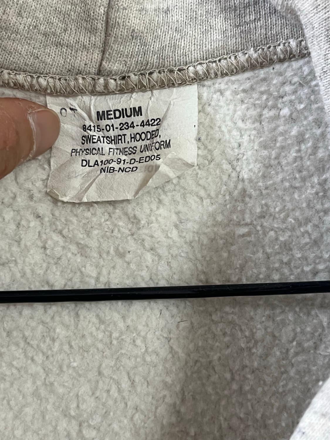 90s US ARMY 후드집업 M 빈티지 탈론지퍼 상품이미지5