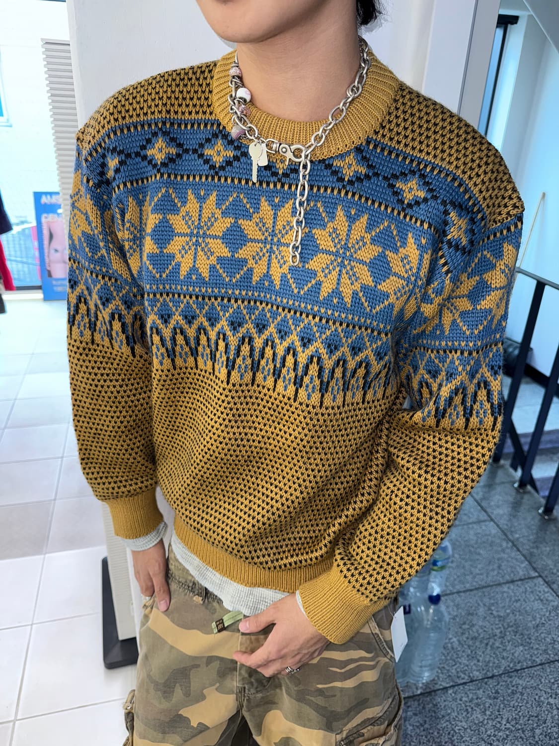 snowflake heavy ski sweater 상품이미지3