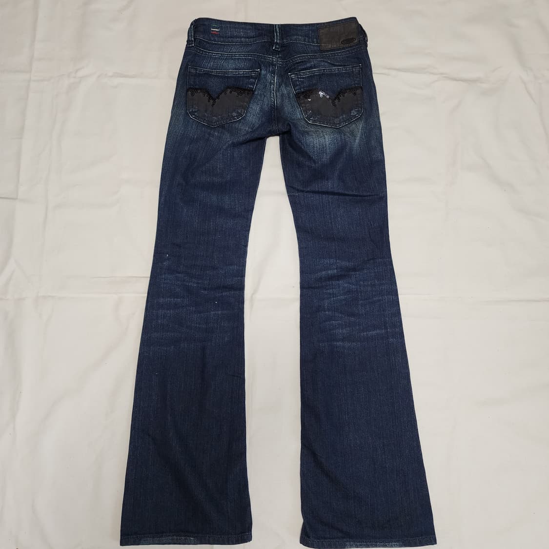 디젤 빈티지 Louvely 워시드 세미 부츠컷 와이드 팬츠 상품이미지3