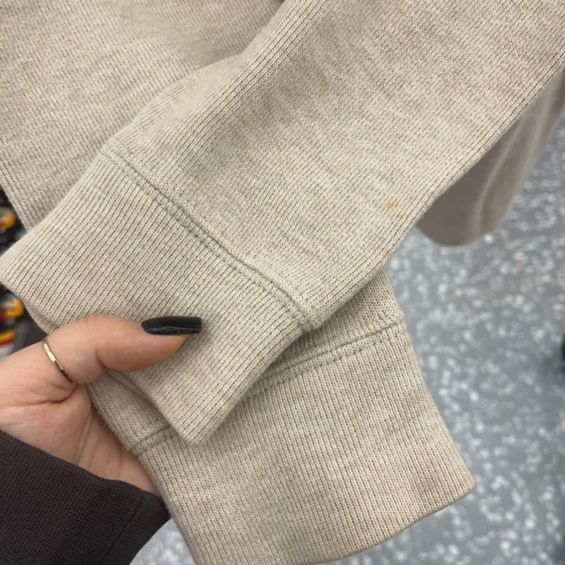 폴로 랄프로렌 빈티지 폭닥 오트밀 반집업 니트 L C07446 상품이미지7