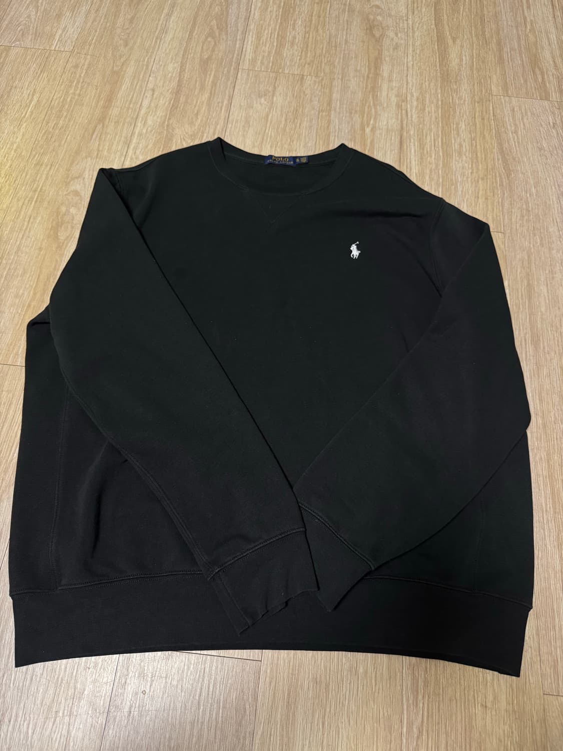 폴로 맨투맨 블랙 xl 상품이미지1