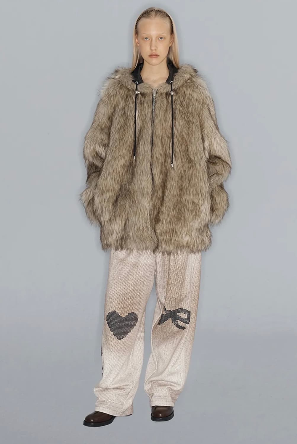 오픈와이와이 REVERSIBLE FAUX FUR HOOD JACKET 상품이미지1