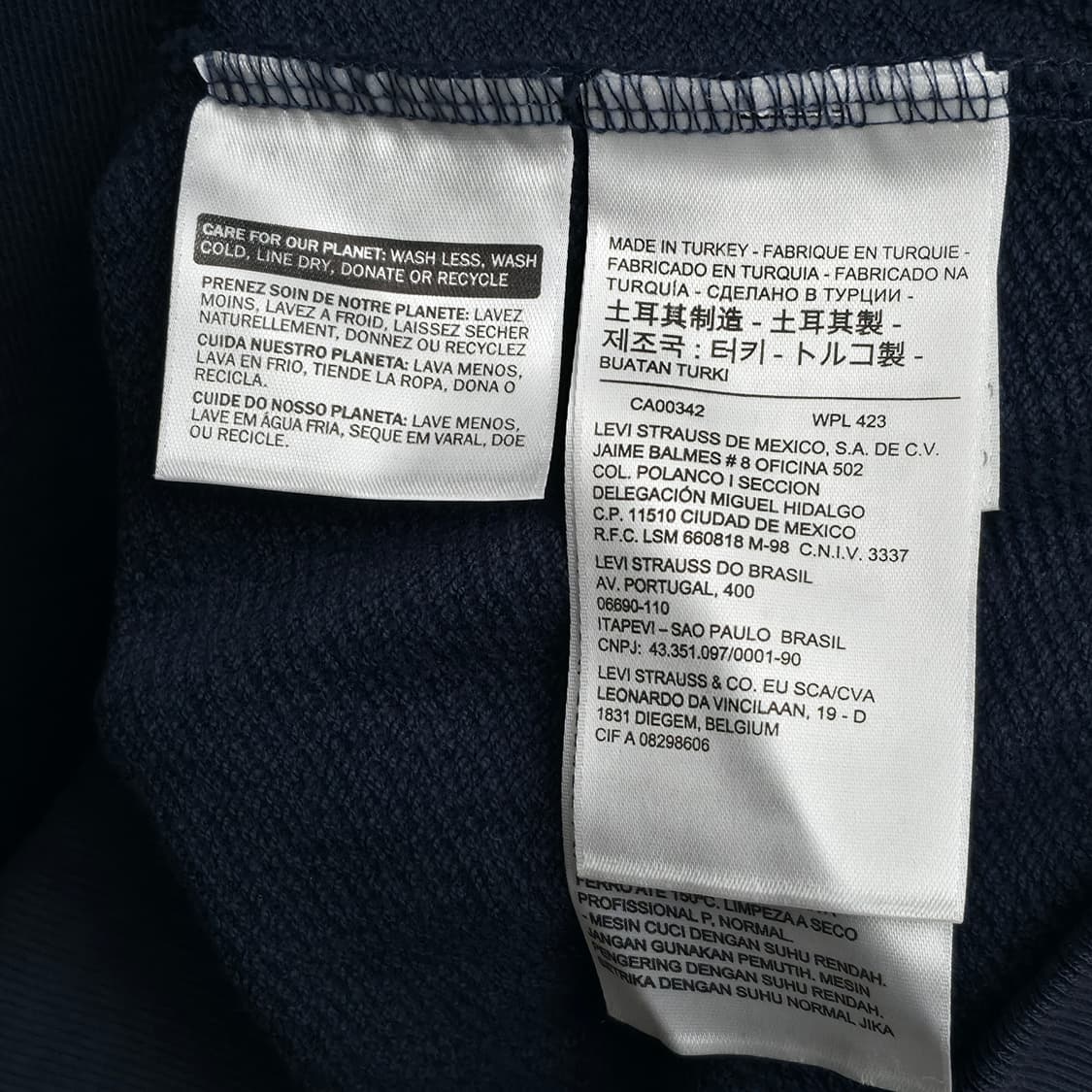 [L] 리바이스 네이비 후드 집업 상품이미지6