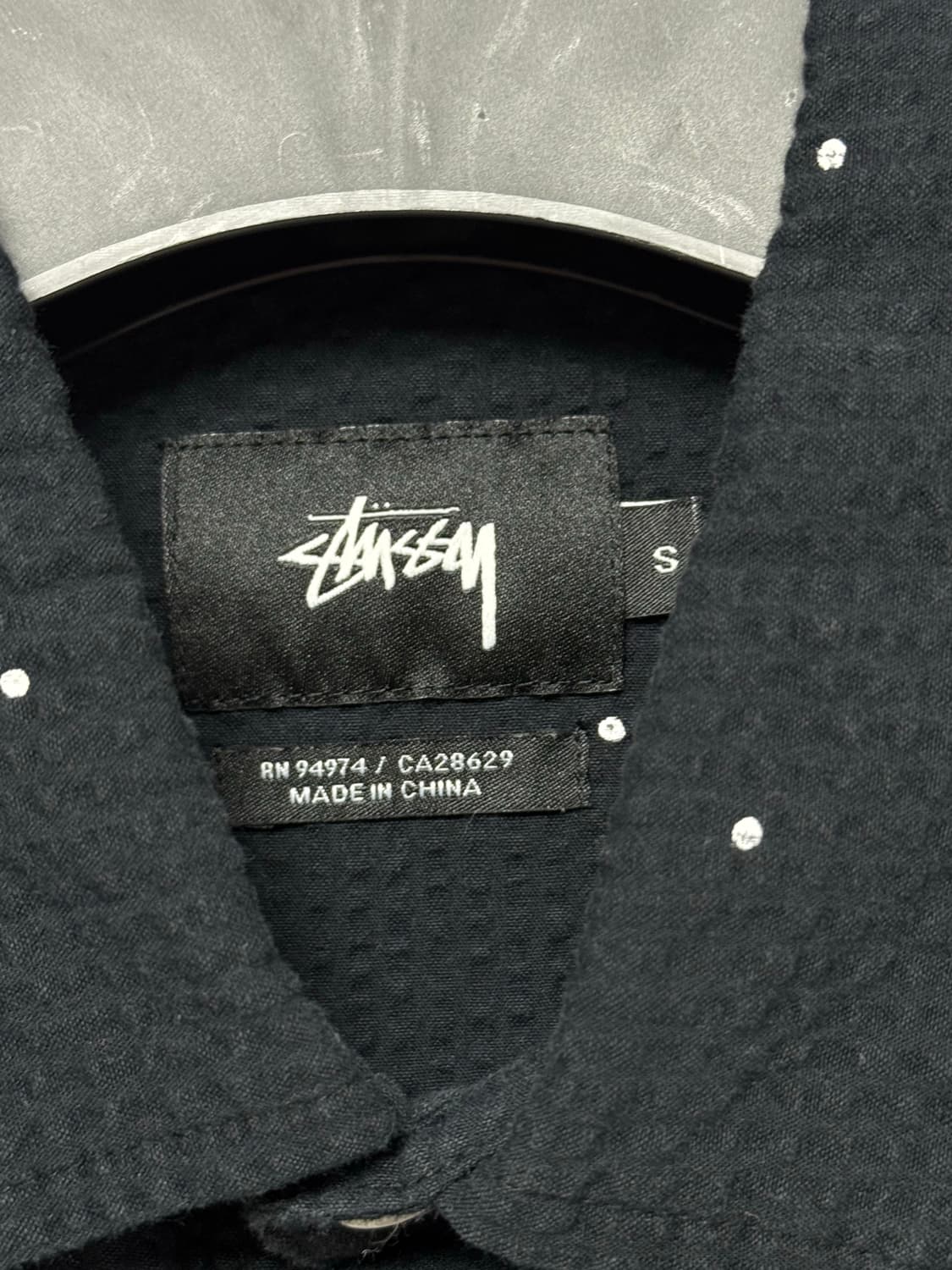 정품) 스투시 시어서커 반팔 셔츠 S 상품이미지2