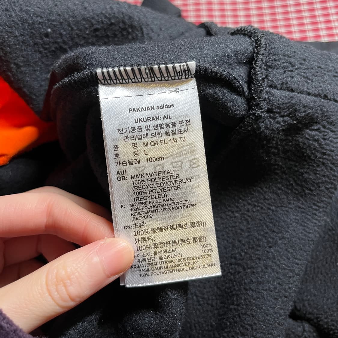 아디다스 플리스 반집업 상품이미지4