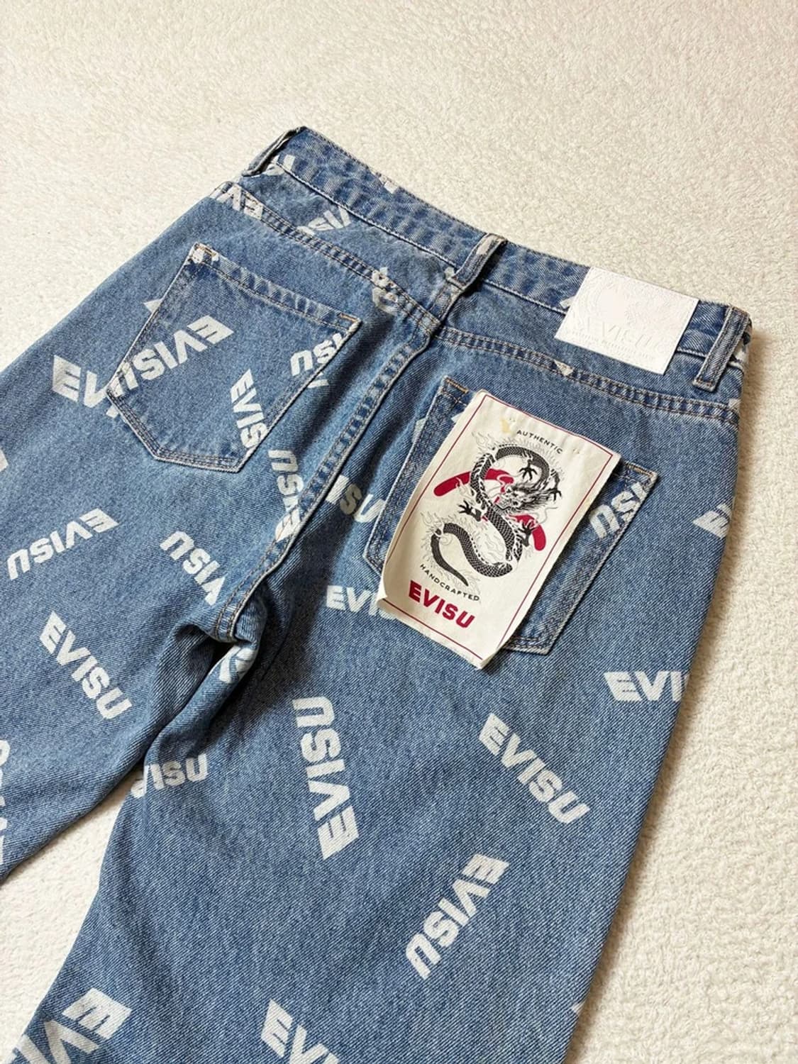 에비수 EVISU 20ss 패턴 스트레이트 데님 팬츠 PN6698 상품이미지2