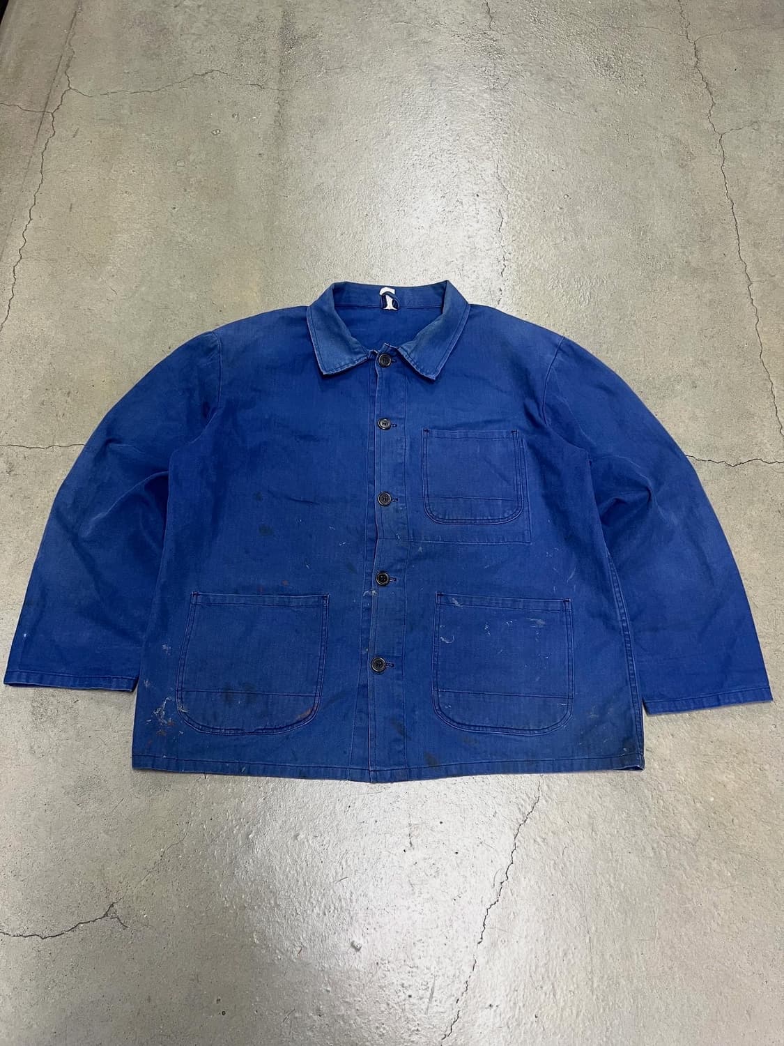 (BIG SIZE)FADED WASHED "HBT" 헤링본 프렌치워크자켓 상품이미지1