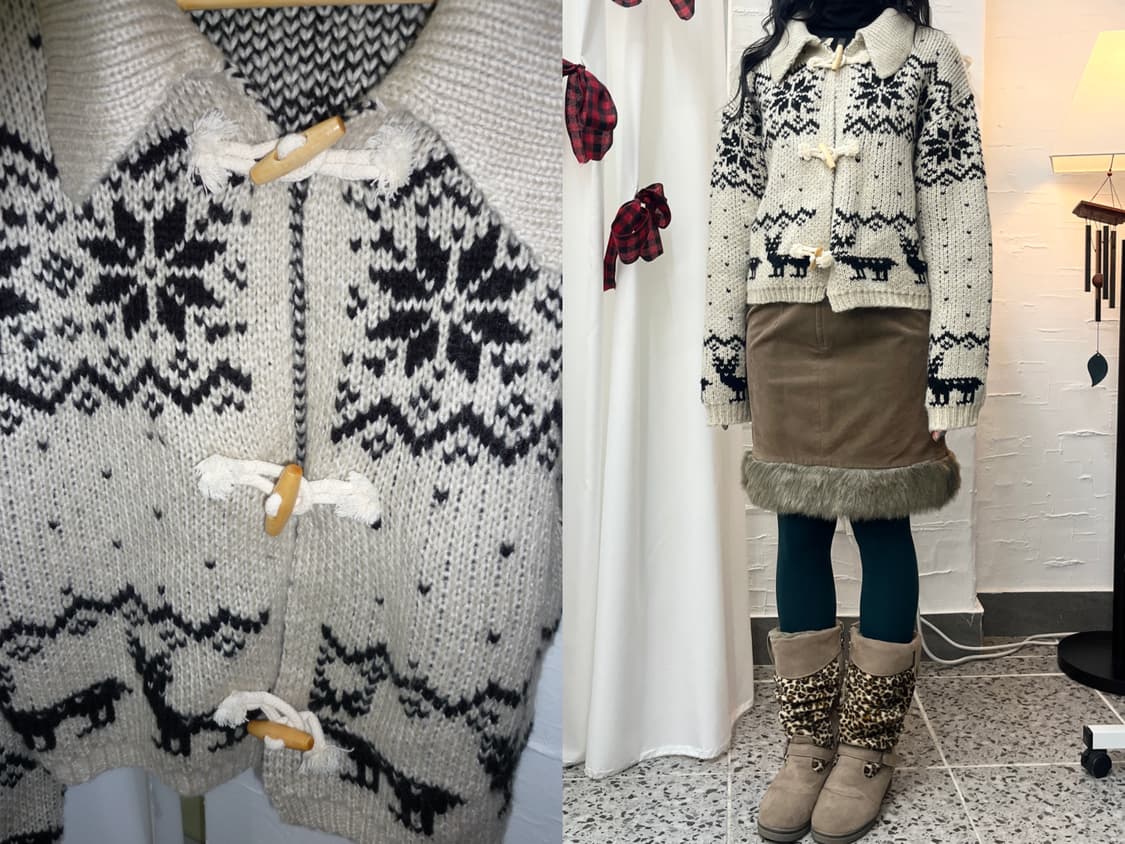 Nordic winter cardigan 상품이미지1