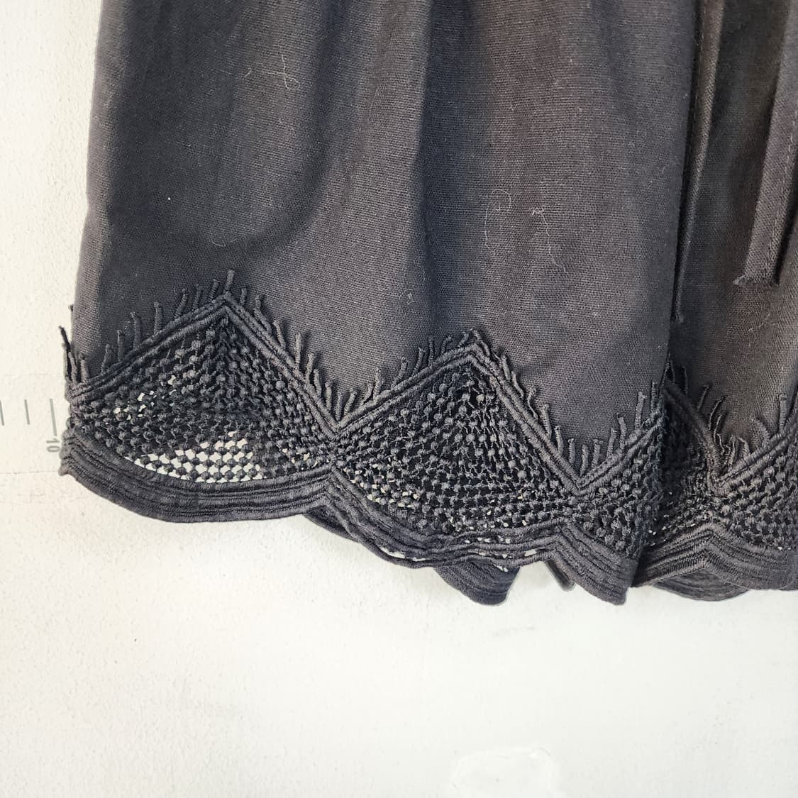 더더px 레이스 블랙 반바지 상품이미지2