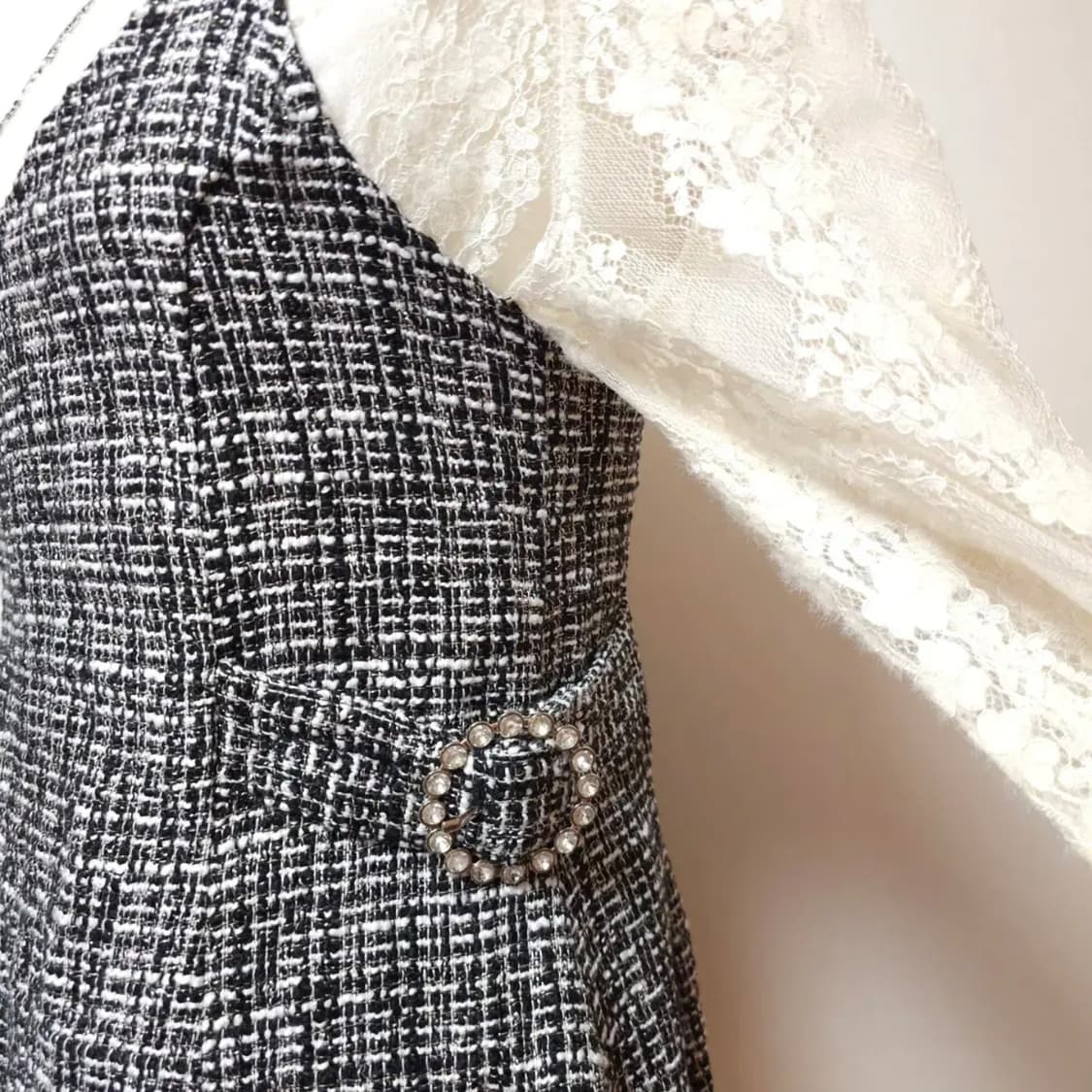 일본빈티지 트위트 원피스 상품이미지4