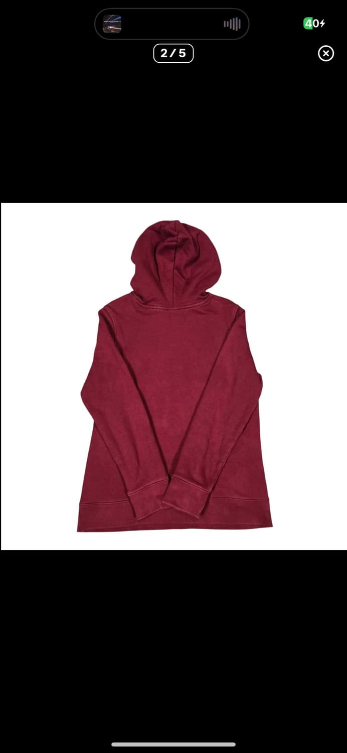 (바배) 아디다스 빅트레포일 버건디 후드티 상품이미지2