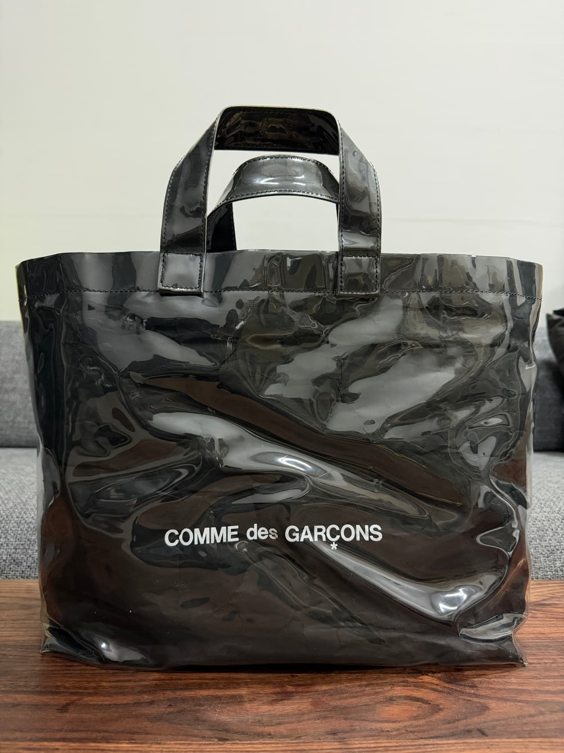 꼼데가르송 블랙마켓 pvc토트백 상품이미지1