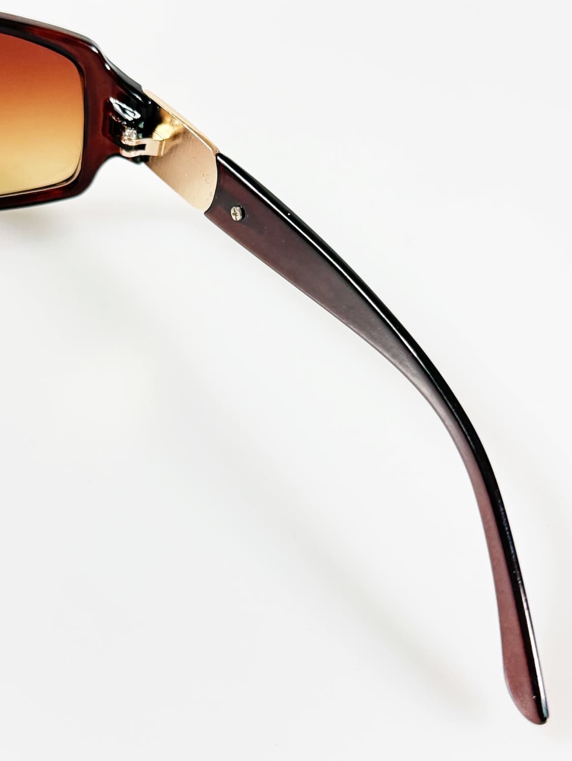 90s 브라운 볼드 스퀘어 그라디언트 틴트 빈티지 선슬라스 상품이미지6