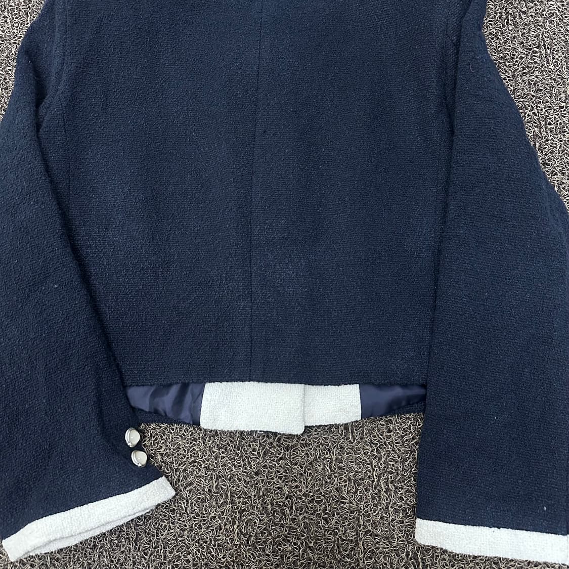 TILLIDIE 틸아이다이 여성 트위드 자켓 네이비 M 상품이미지9