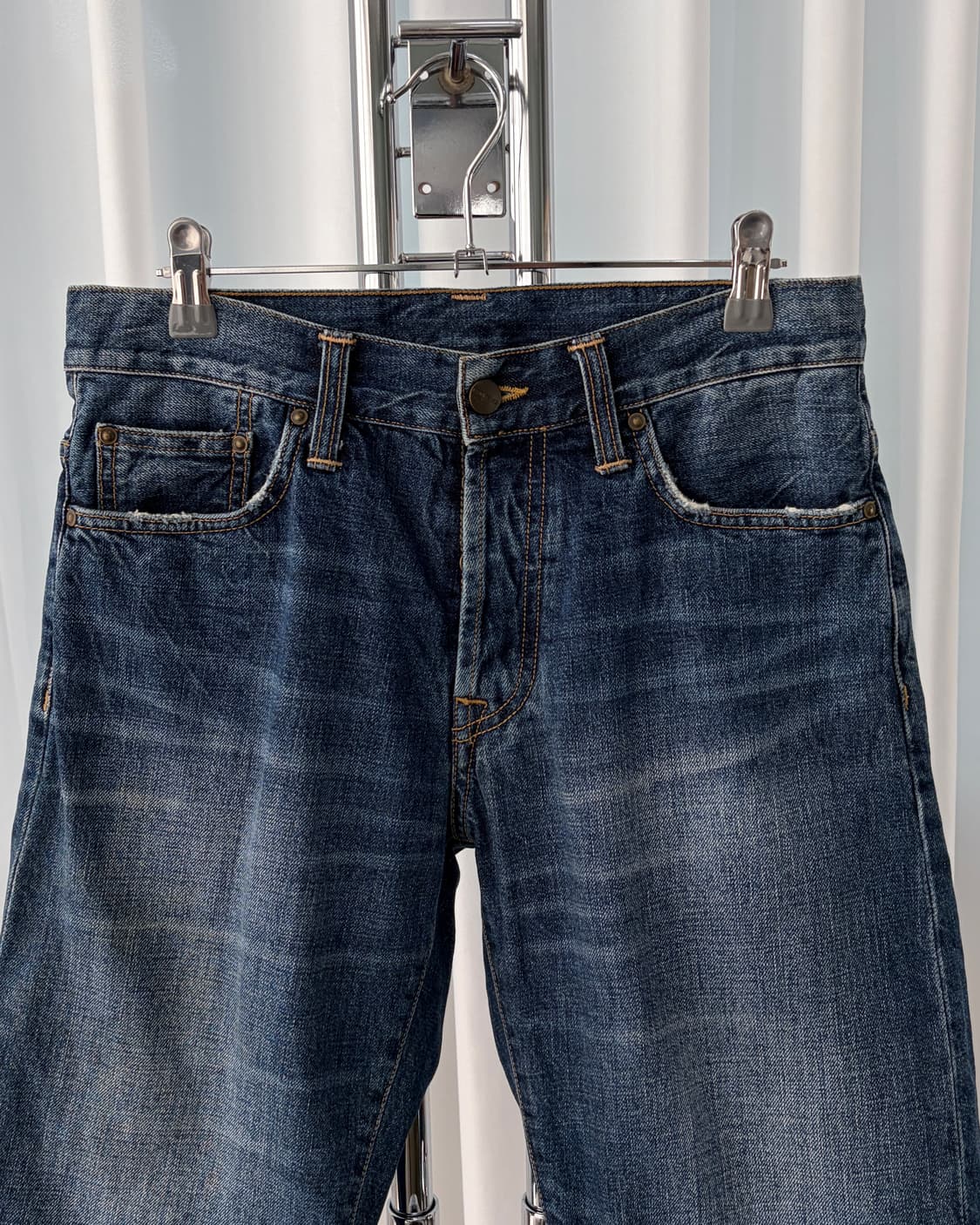 [29인치]칼하트 WIP 클론다이크 숏2 데님 팬츠 상품이미지4