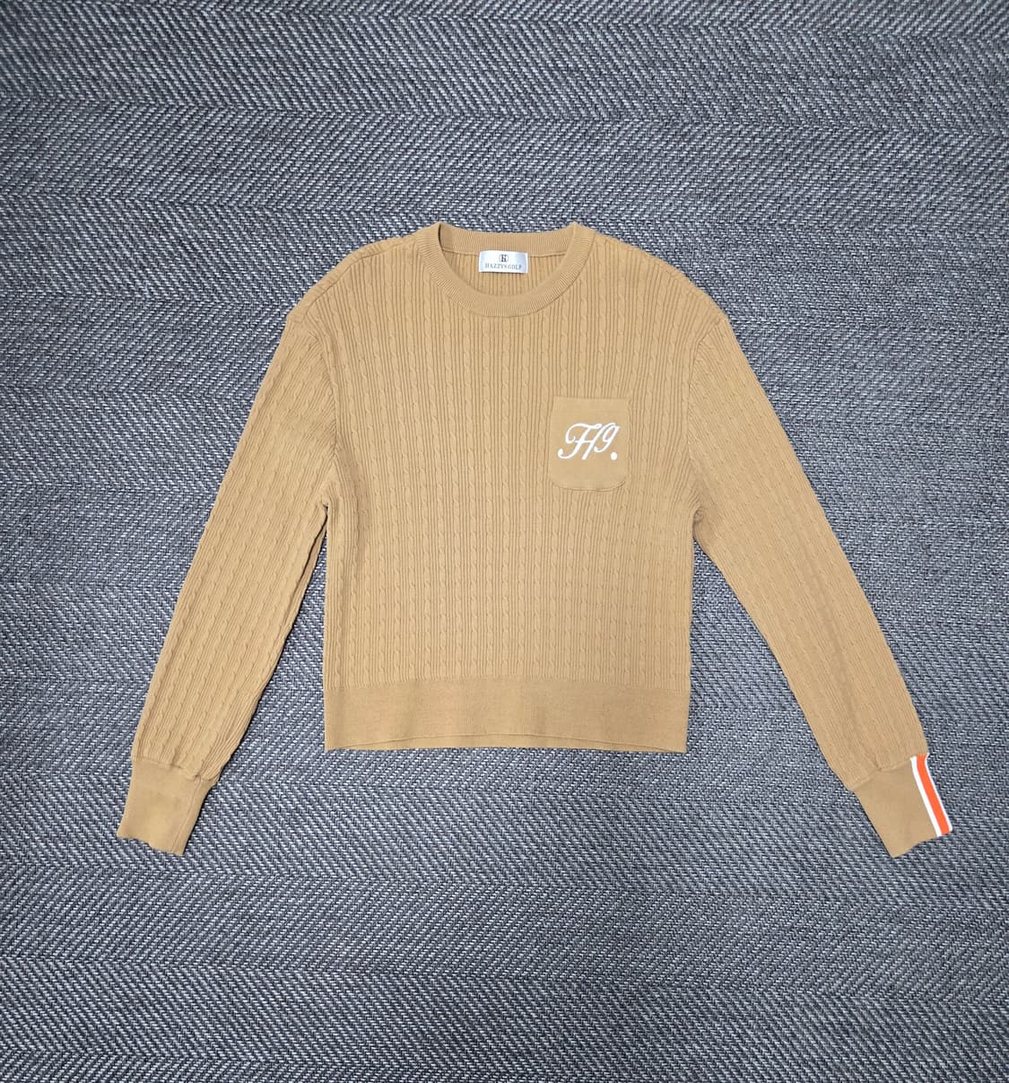 헤지스 골프 레이온76%니트티 니트 긴팔티 상품이미지1