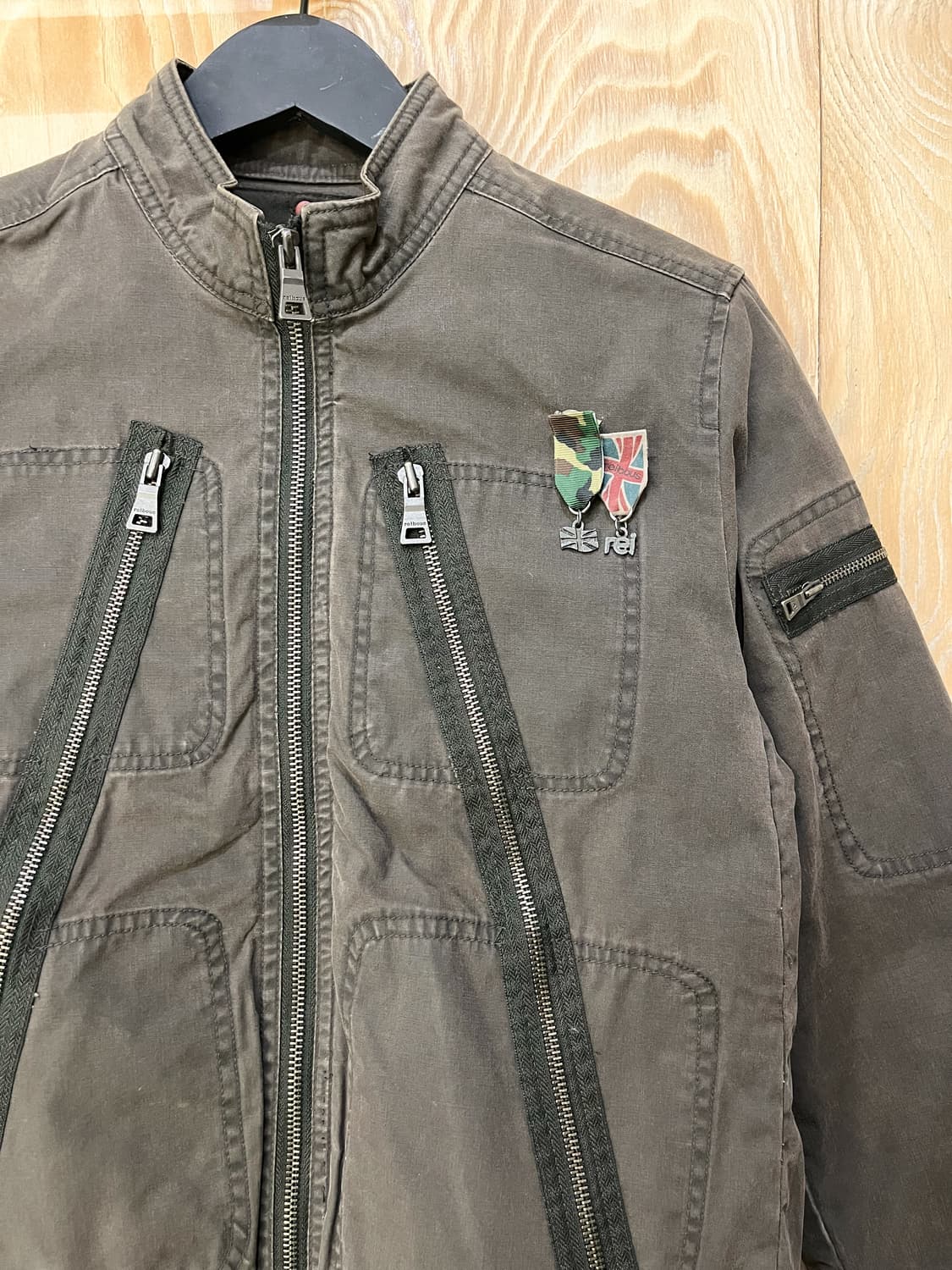 Reibous Y2K 파라슈트 집 자켓 상품이미지3