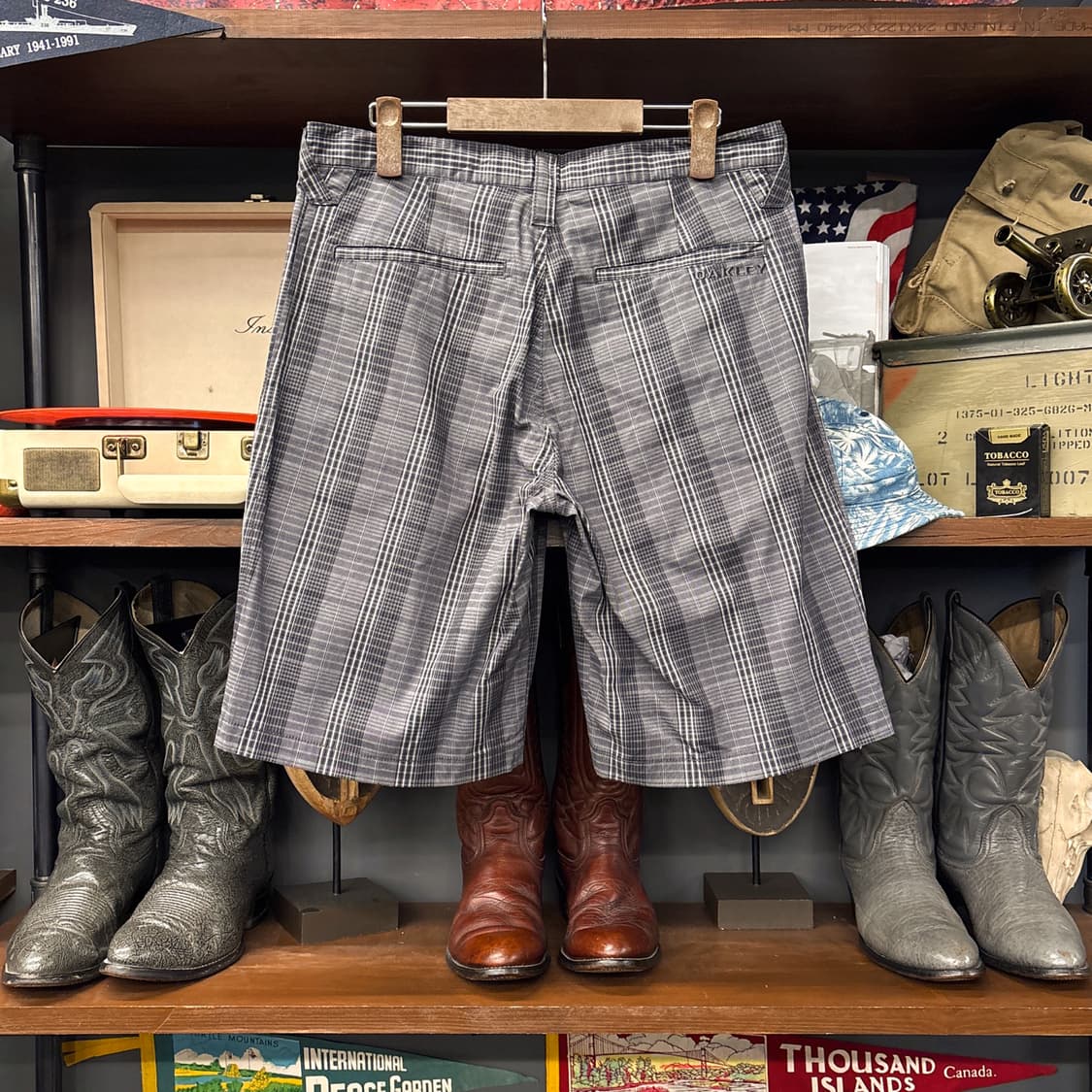 오클리 어반리뉴얼 플래드타탄 체크패턴 하프팬츠 N1258 상품이미지2