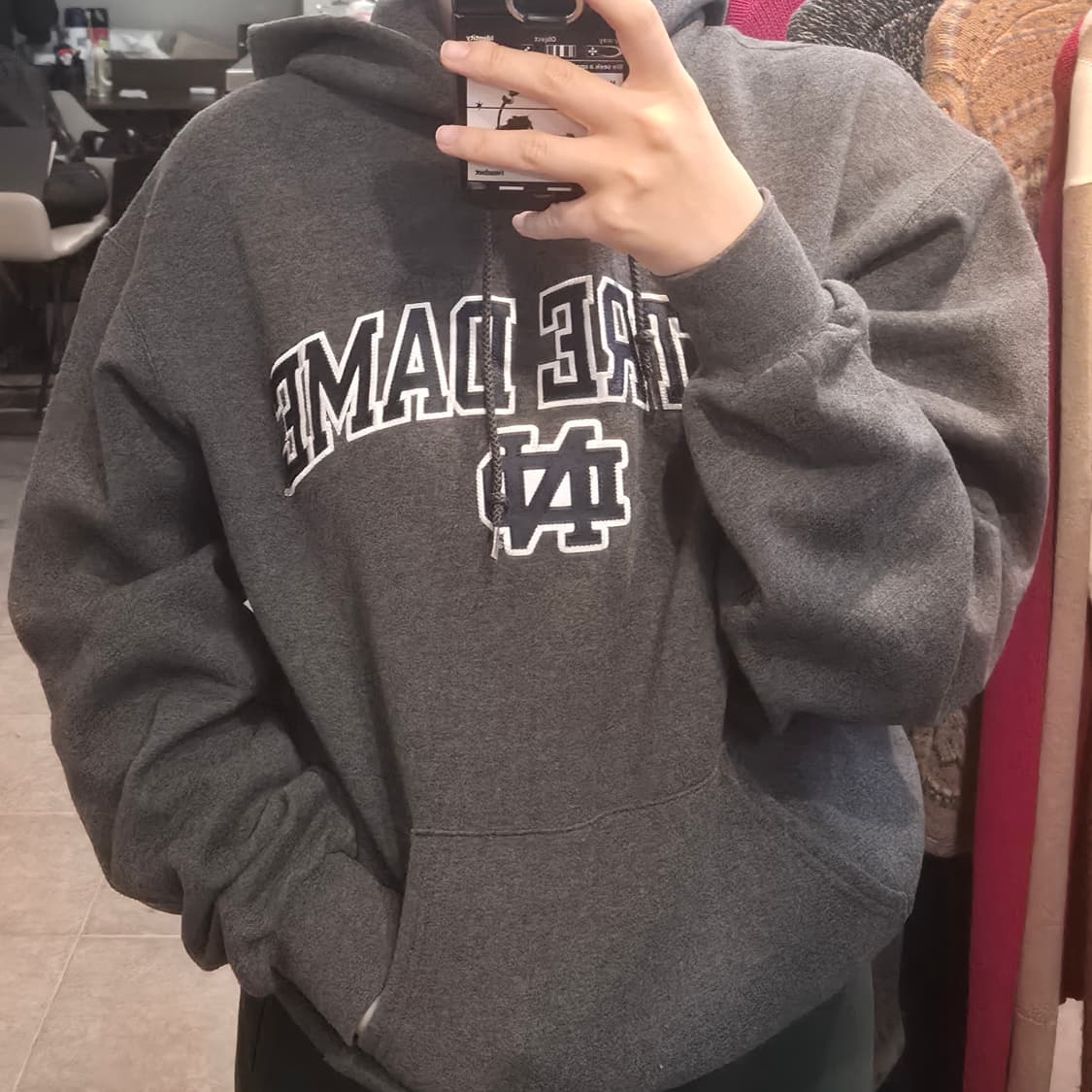 [NO.9] 챔피온 에코 그레이 후드티 상품이미지3