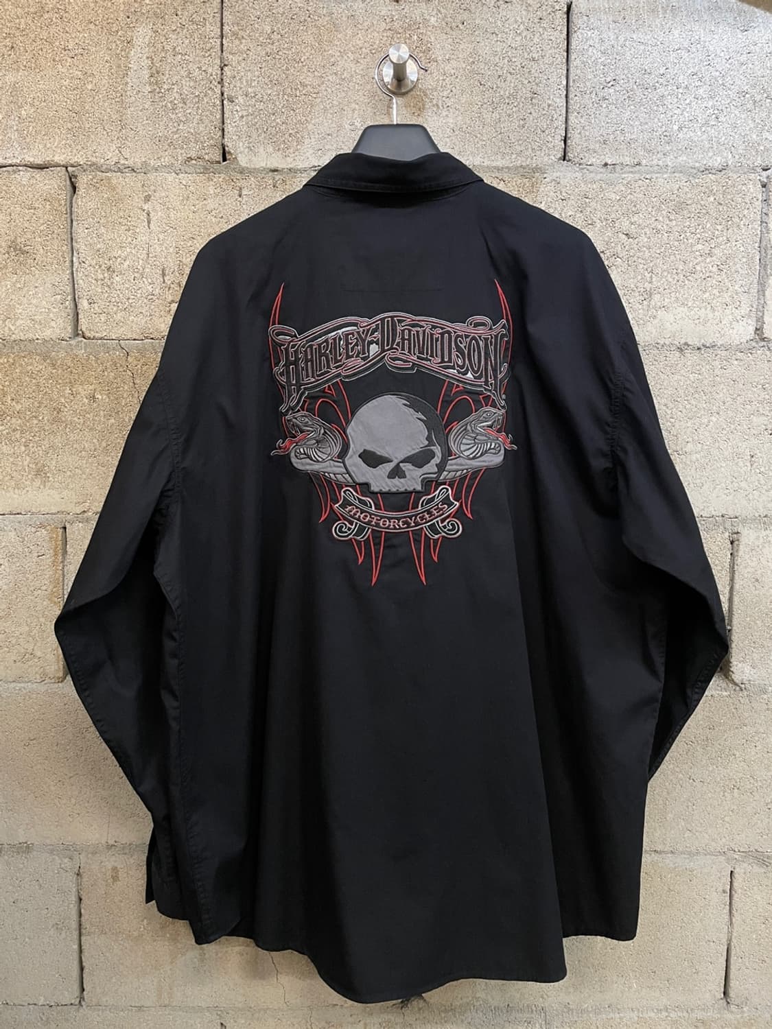 할리데이비슨 스컬 워크 셔츠 상품이미지3