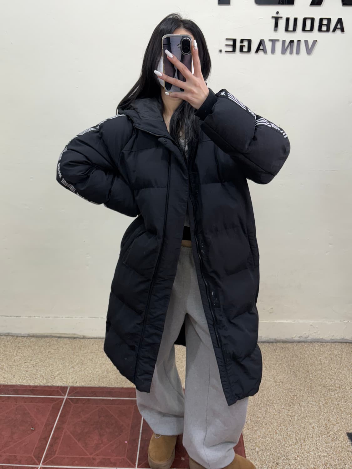 네스티킥 롱패딩 블랙 상품이미지8