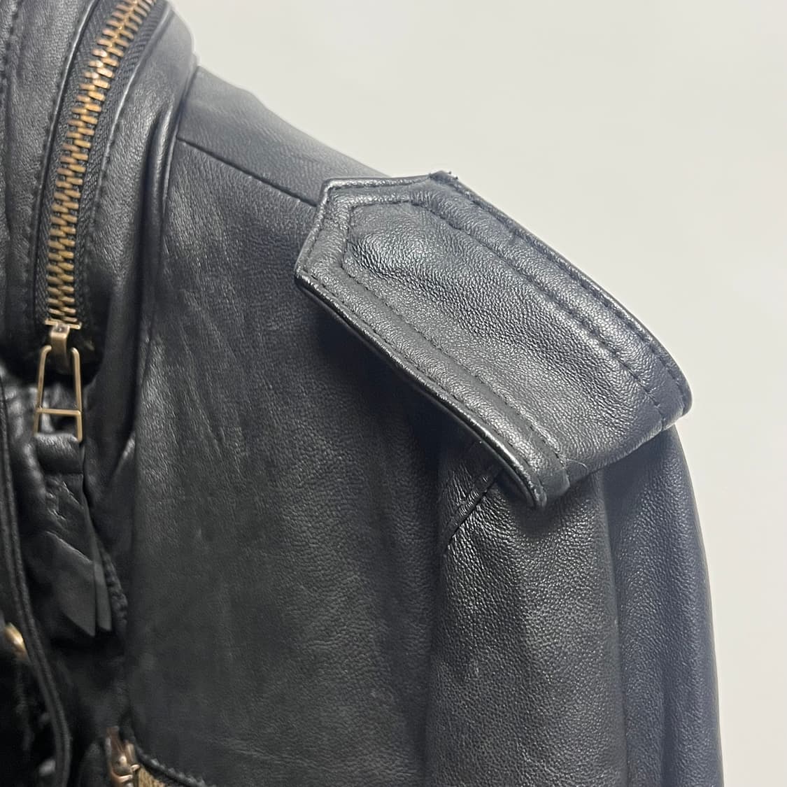 jpn vtg 일본 빈티지 양가죽 밀리터리 봄버 자켓 L 상품이미지4